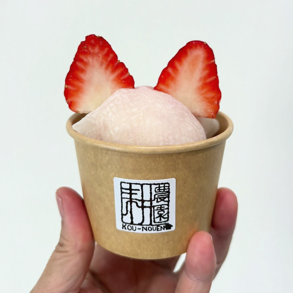 いちごアイスの大福