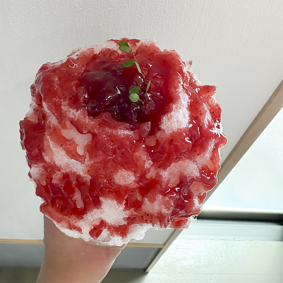 いちごのかき氷